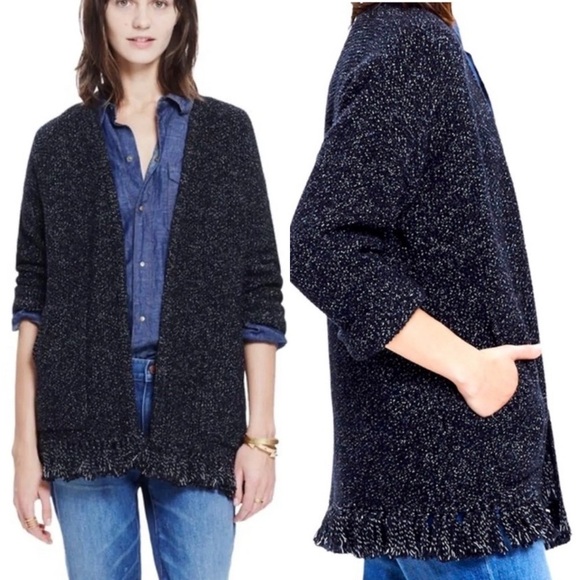 Madewell Memento Fringe Cardigan Sweater - Picture 2 of 16
